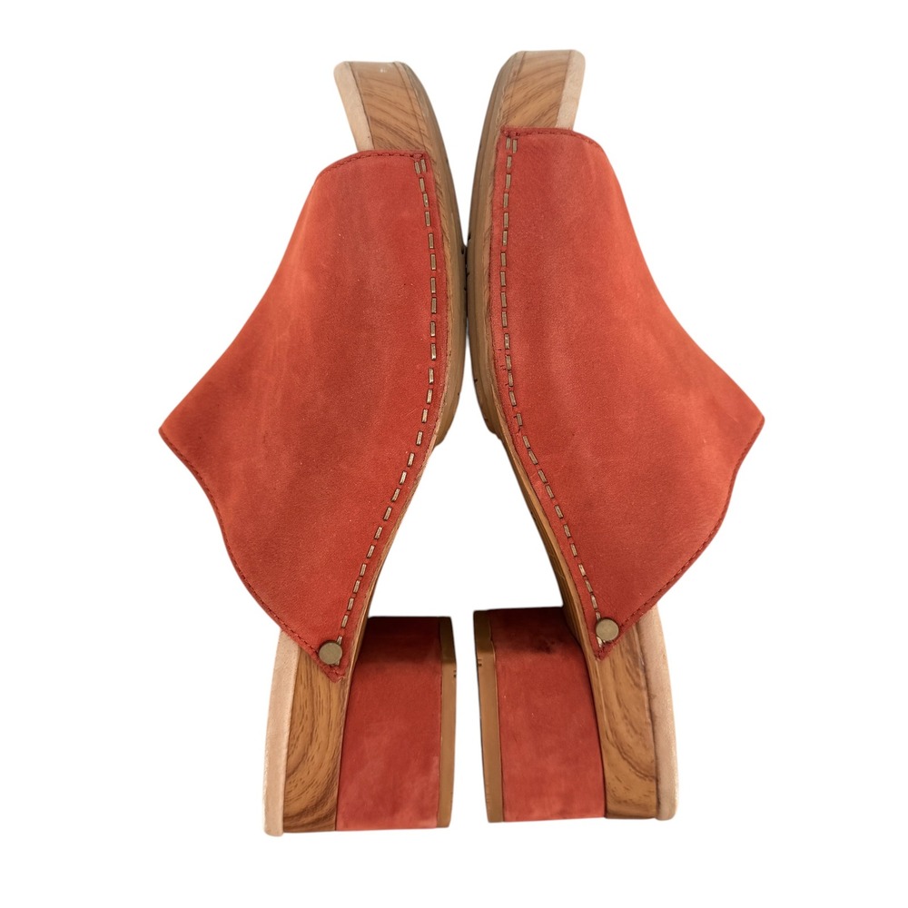 Dansko Maci Burnt Orange Leather Slide Sandal Women Size 40 9.5 Comfort Slip On - Picture 8 of 10